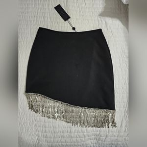 Gianni Bini rhinestone fringe skirt